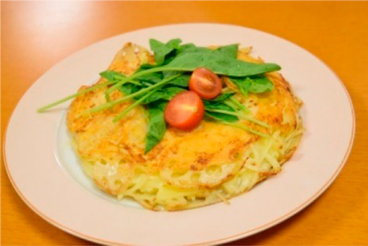 学生が運営するSNSで掲載している朝食メニューの一例