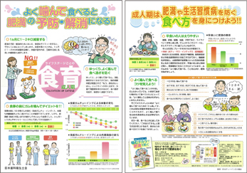 「ライフステージごとの食育」ポスター(成人期)