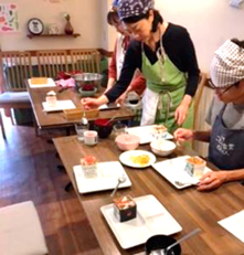 郷土料理教室の様子