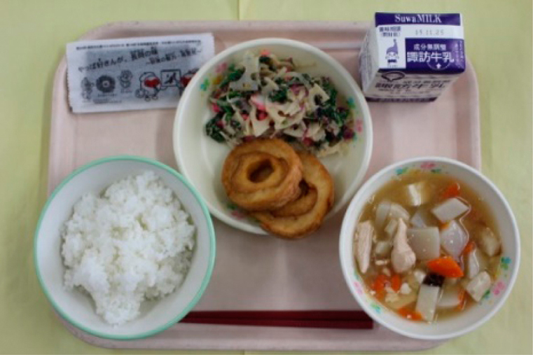 「和食給食」の例