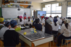 「だしの魅力を探る冒険」授業の様子