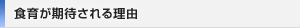 食育が期待される理由