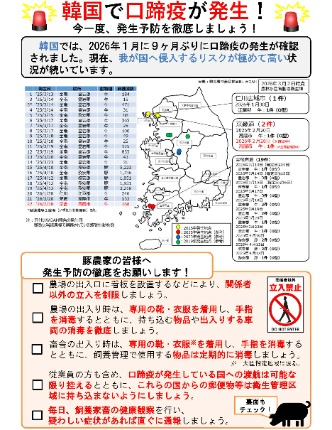 口蹄疫ポスター（豚用）表面