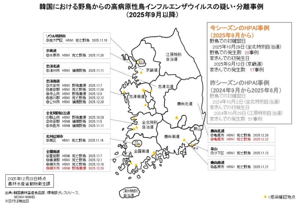 251223韓国野鳥HPAI