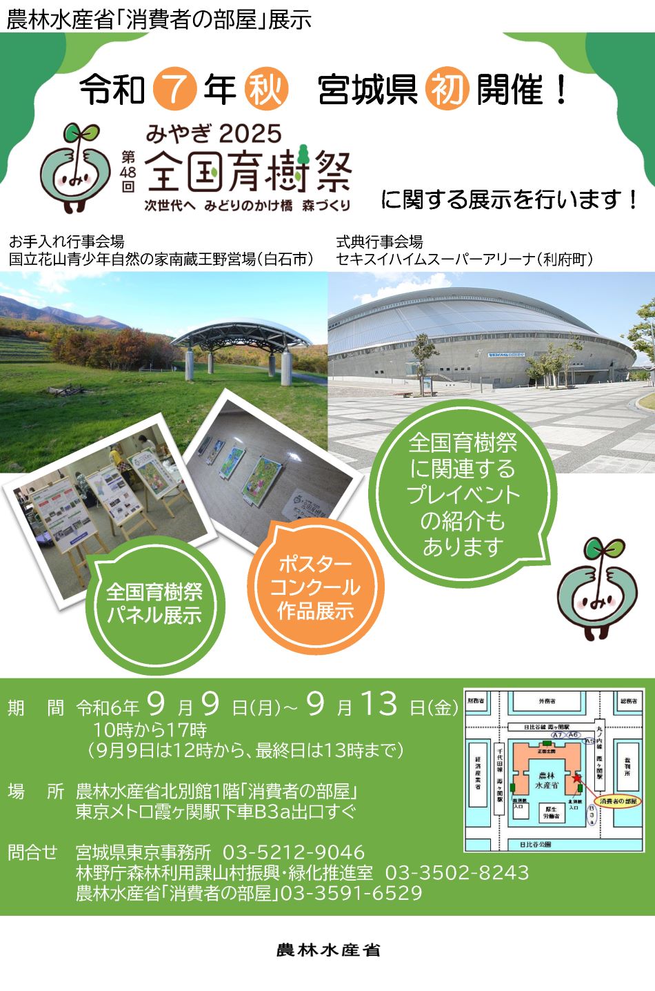 展示内容のチラシ