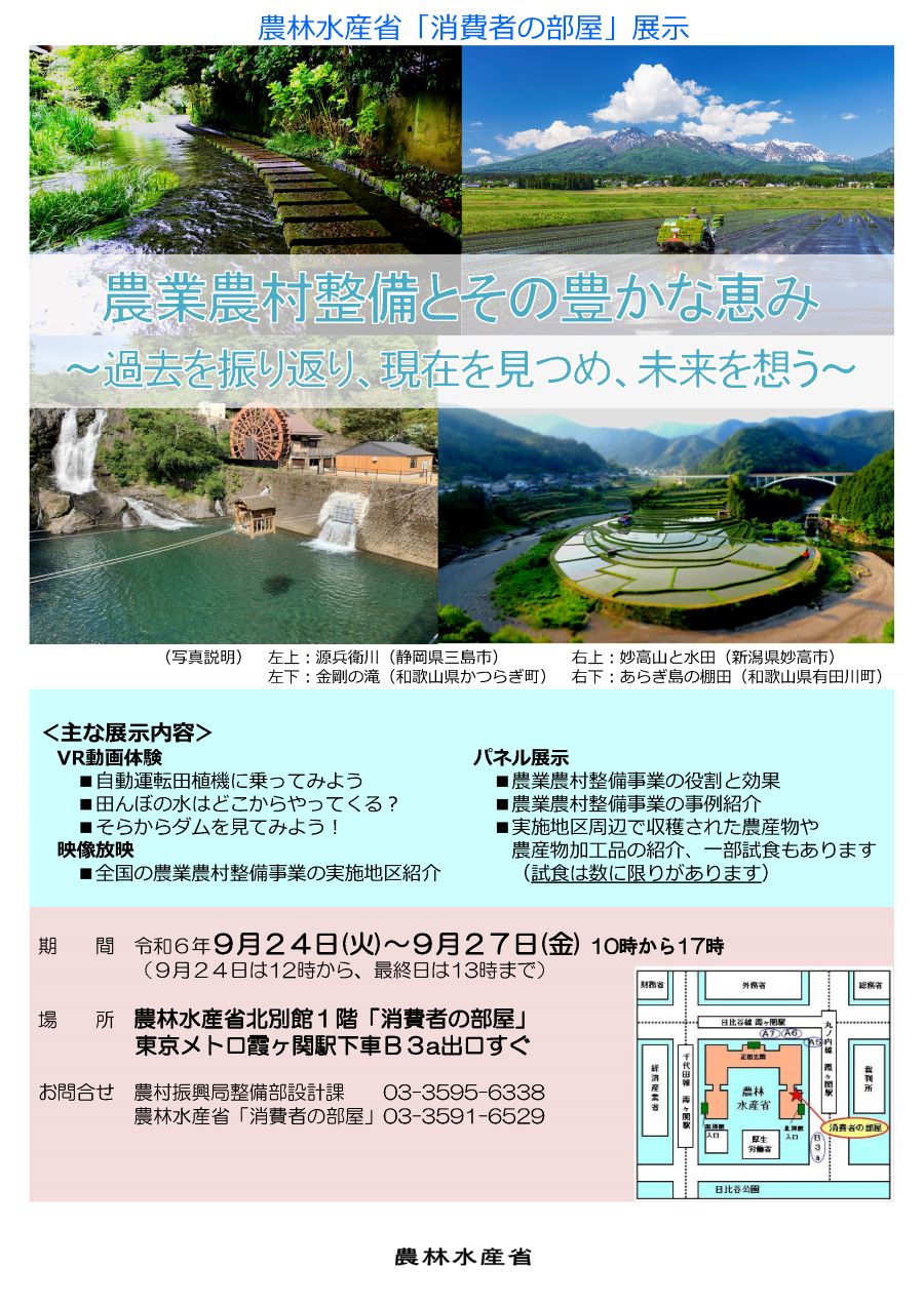 展示内容のチラシ