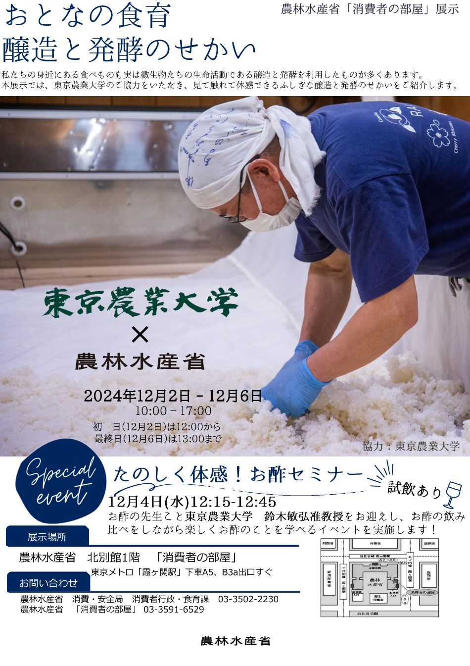 展示内容のチラシ