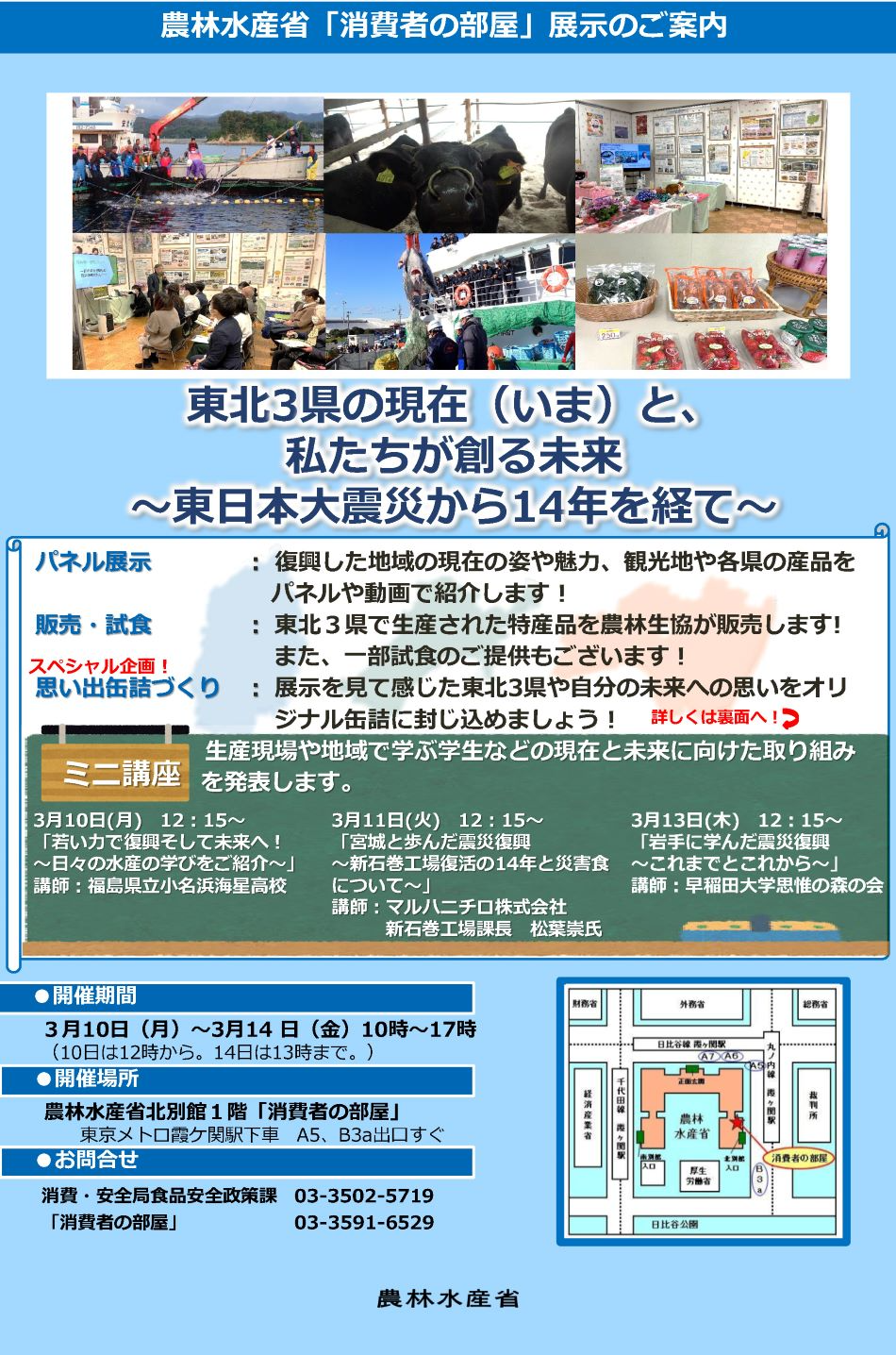 展示内容のチラシ1