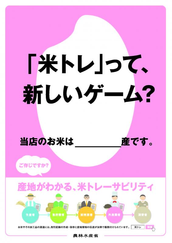 キャッチコピー「米トレ」って、新しいゲーム?
