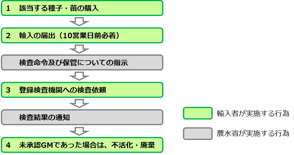生物検査の手続の流れ