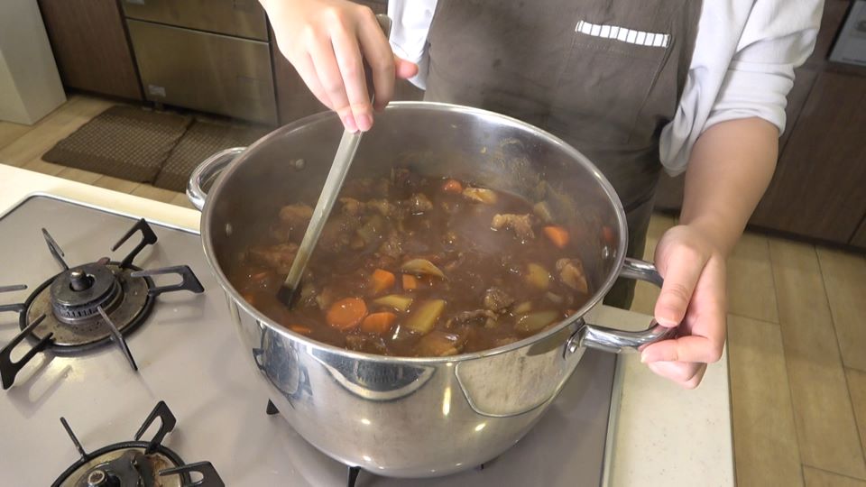 しっかりとかき混ぜましょう