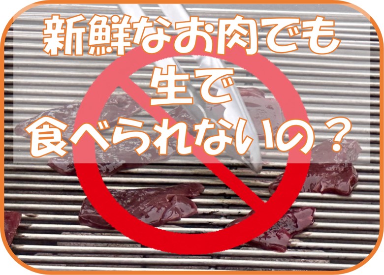 新鮮なお肉でも生で食べられないの?