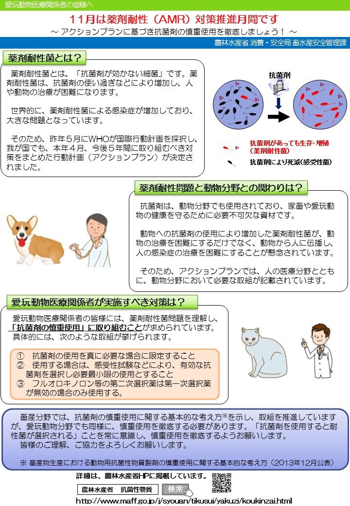 愛玩動物医療関係者向けリーフレット