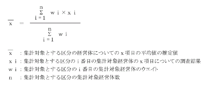 集計・推計方法