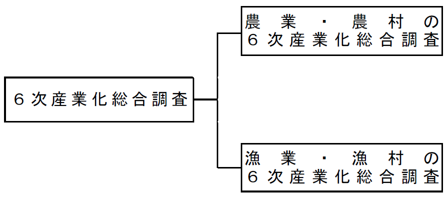 6次産業化総合調査の調査体系