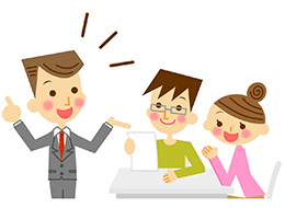 資料説明する男性のイメージ画像