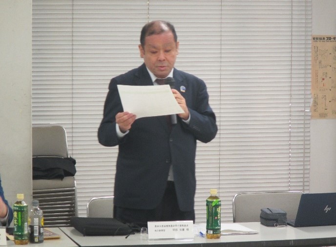 雇用就農に係る情報提供を行う阿部地方参事官