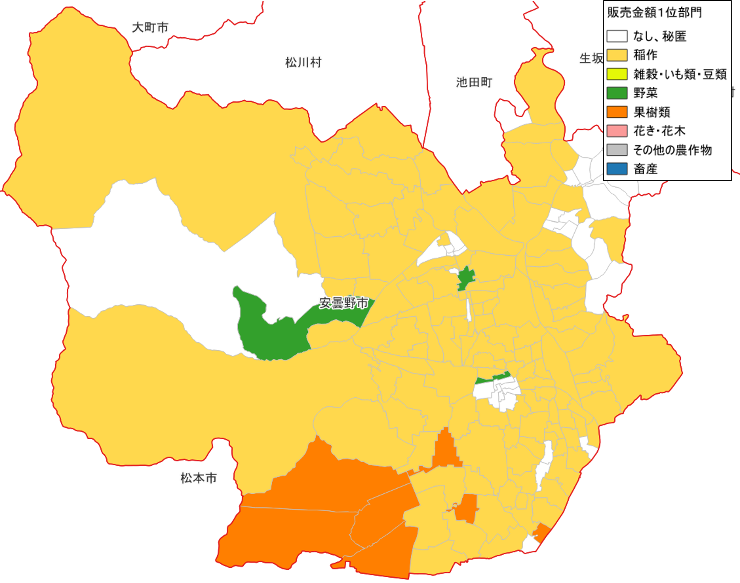 農産物販売金額1位部門経営体_安曇野市