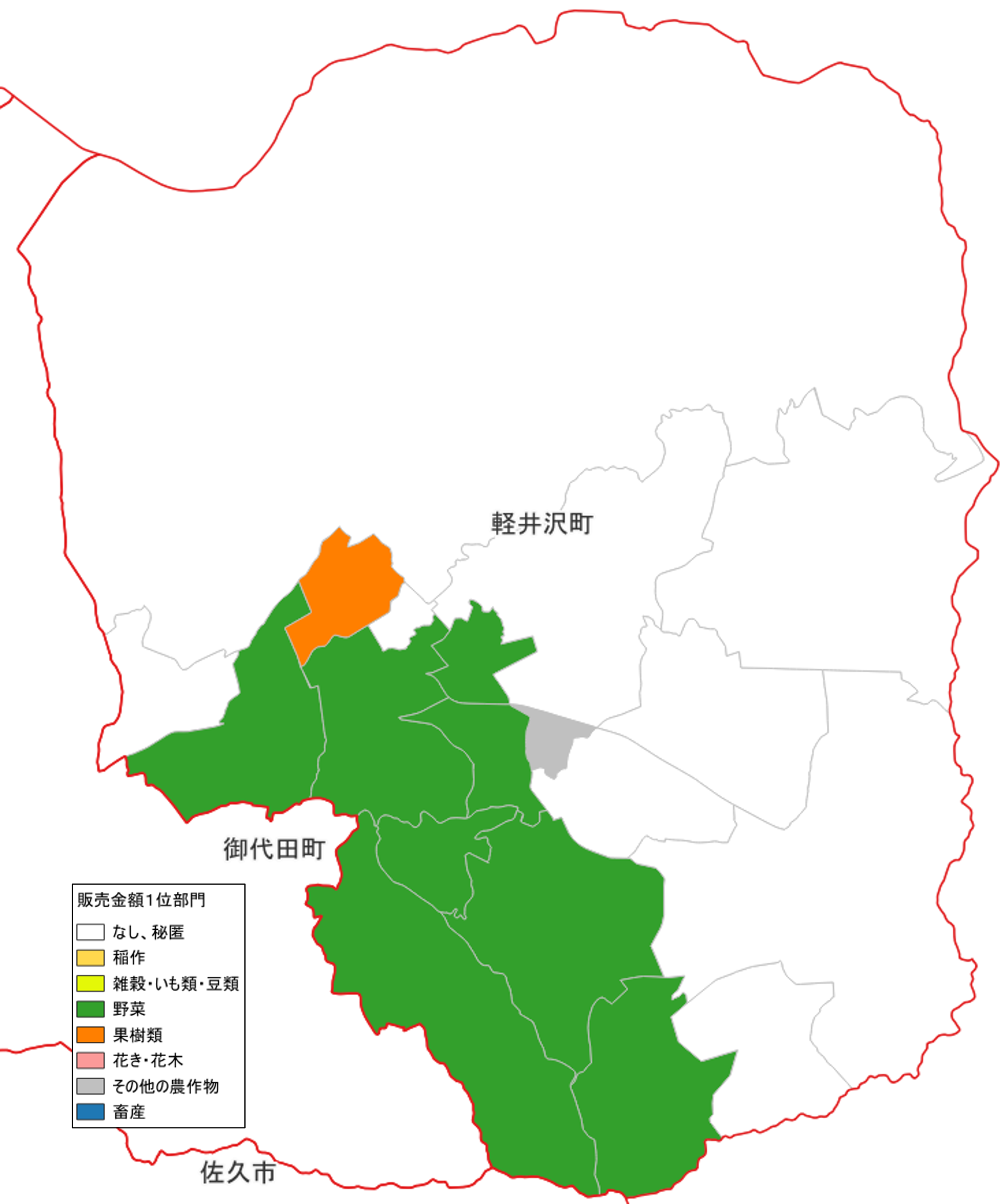 農産物販売金額1位部門経営体_軽井沢町