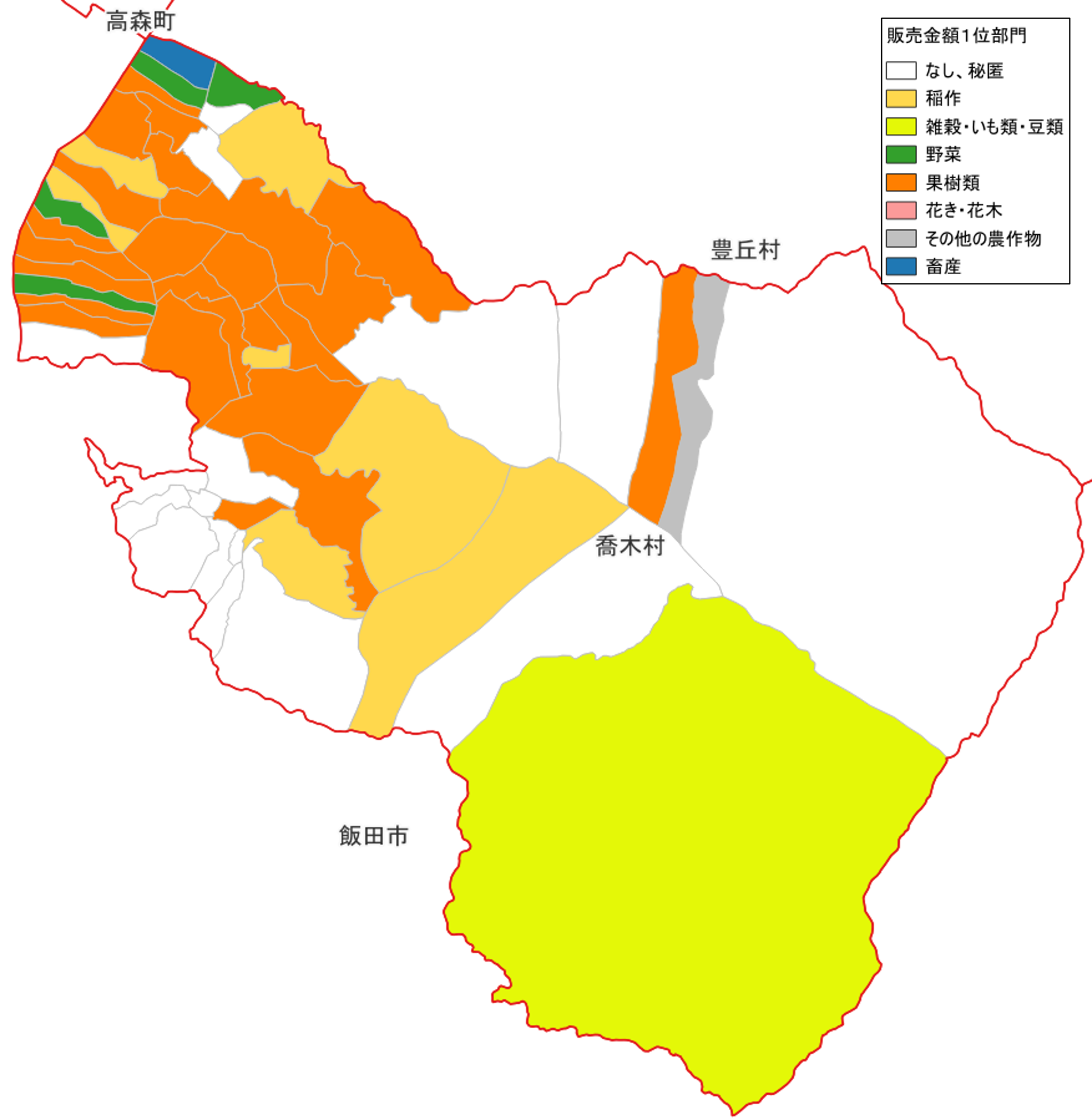 農産物販売金額1位部門経営体_喬木村