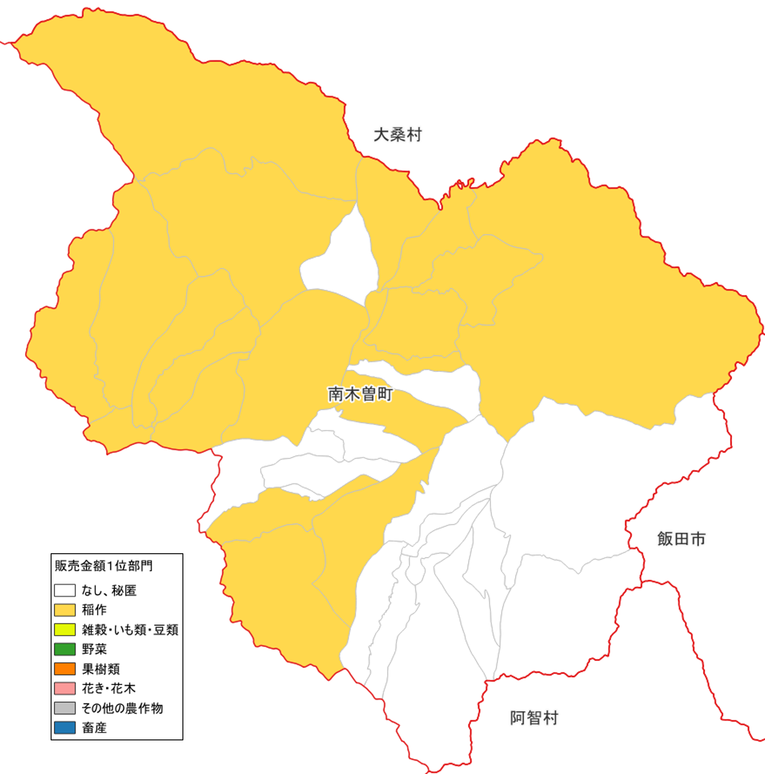 農産物販売金額1位部門経営体_南木曽町