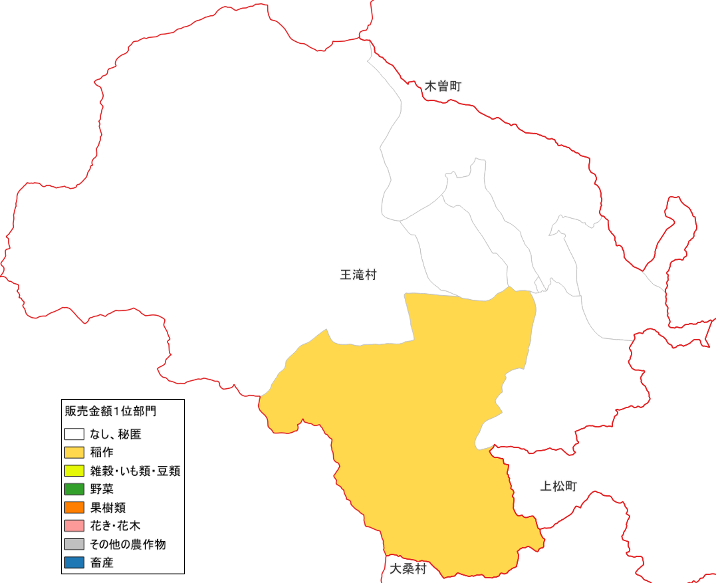 農産物販売金額1位部門経営体_王滝村