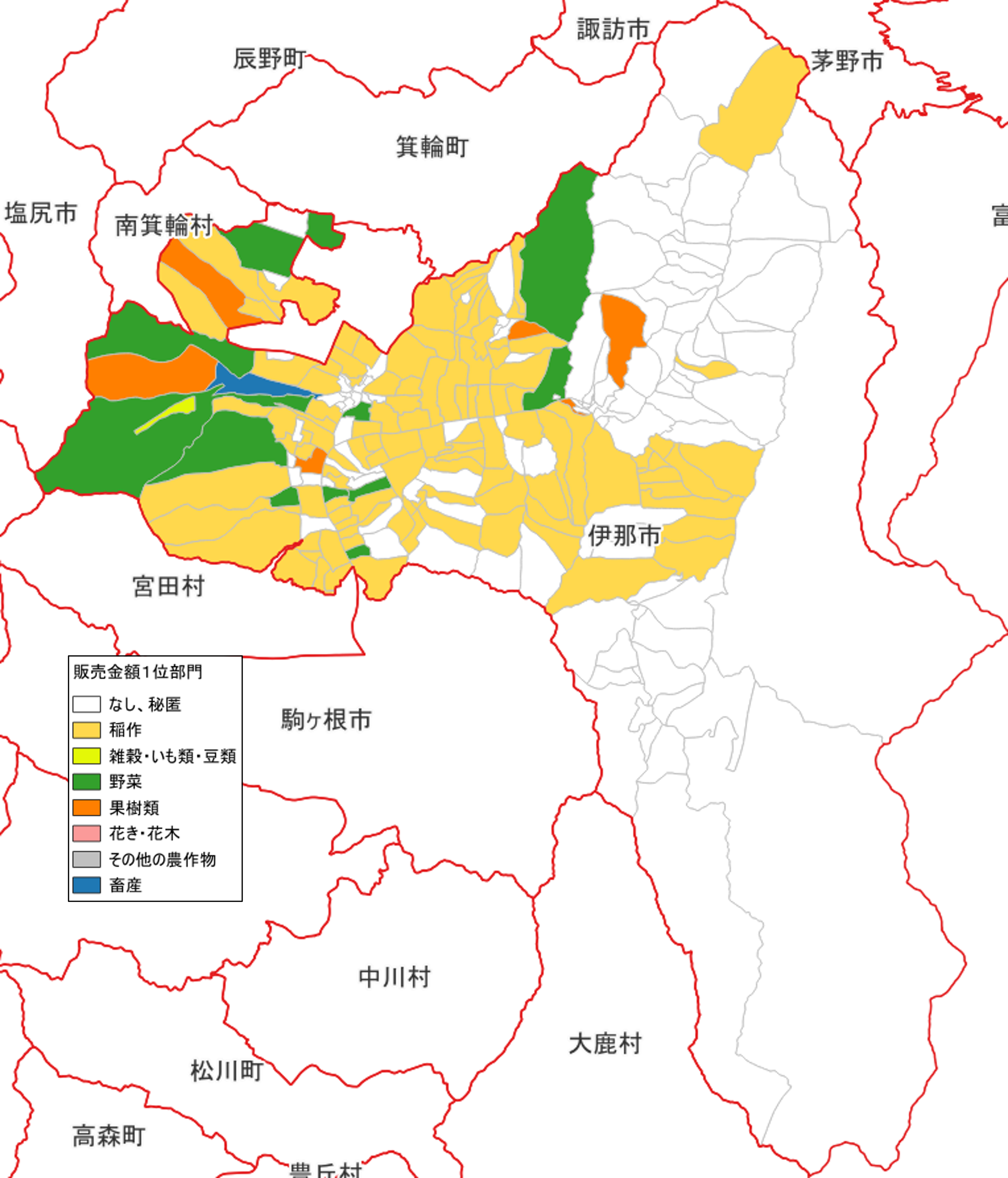 農産物販売金額1位部門経営体_伊那市