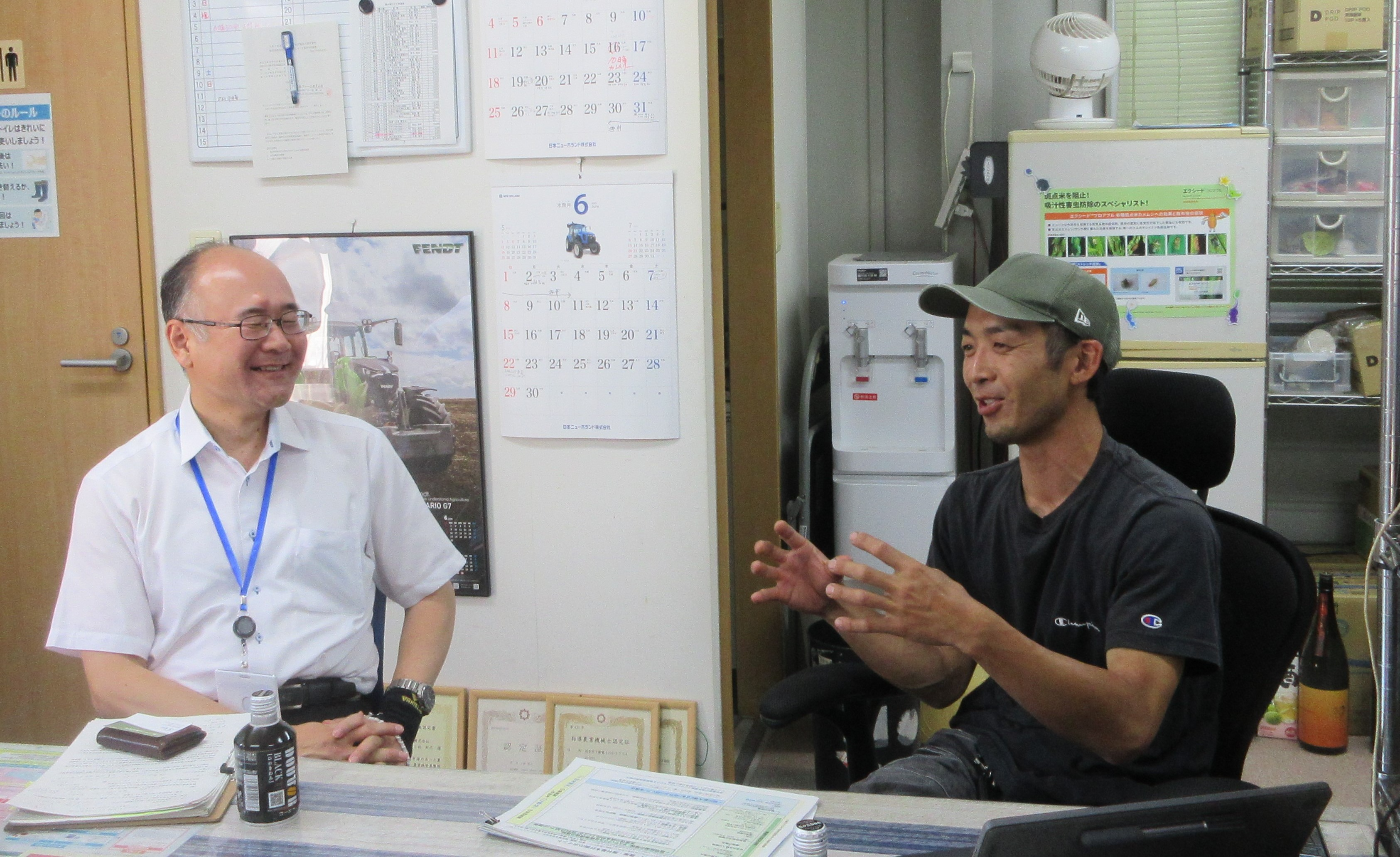 松下参事官と小林ファーム株式会社