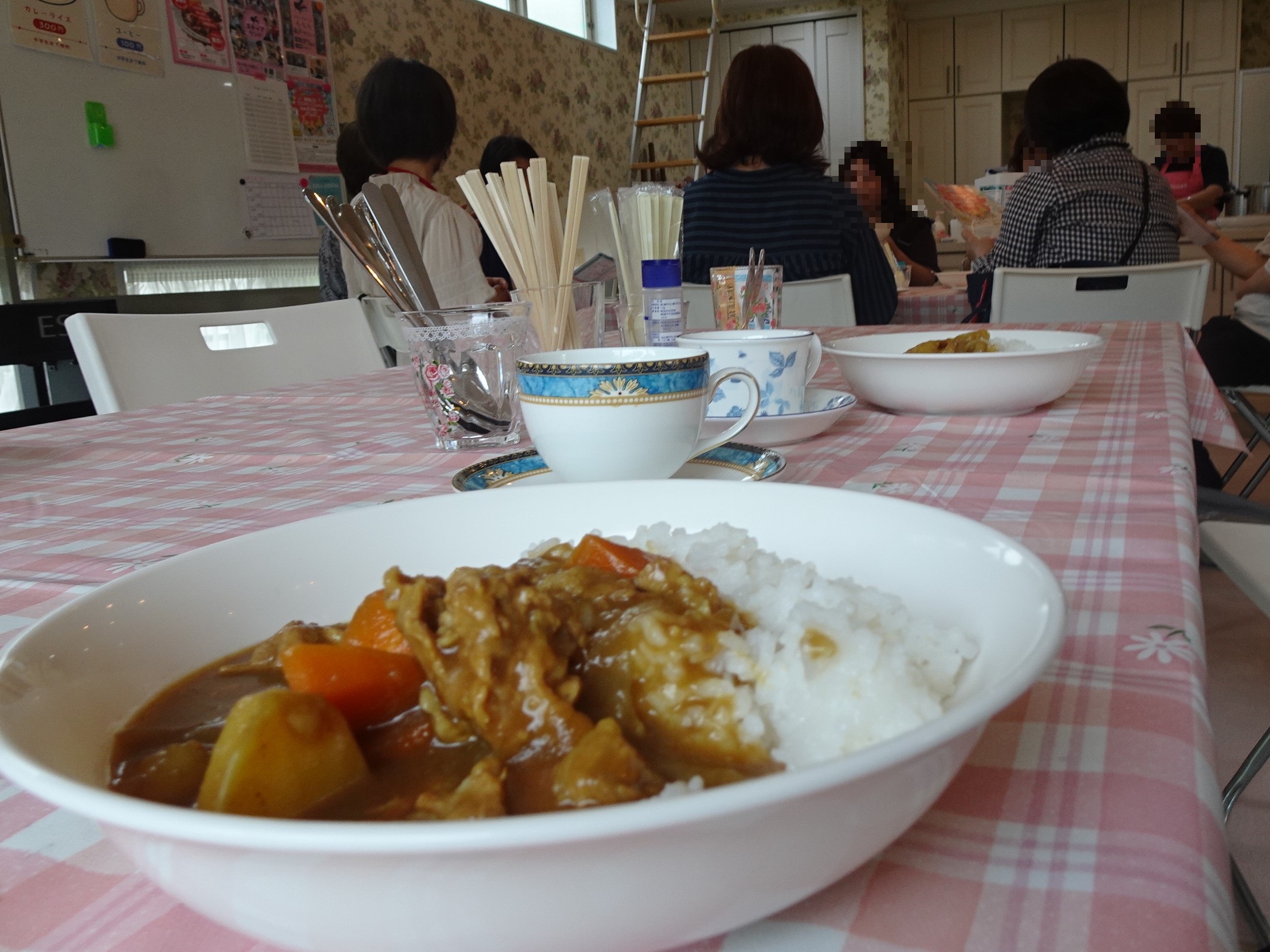 看板メニューのカレーライス