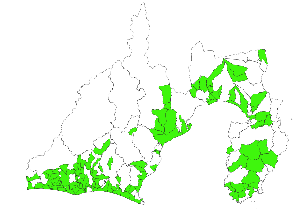 静岡県野菜マップ