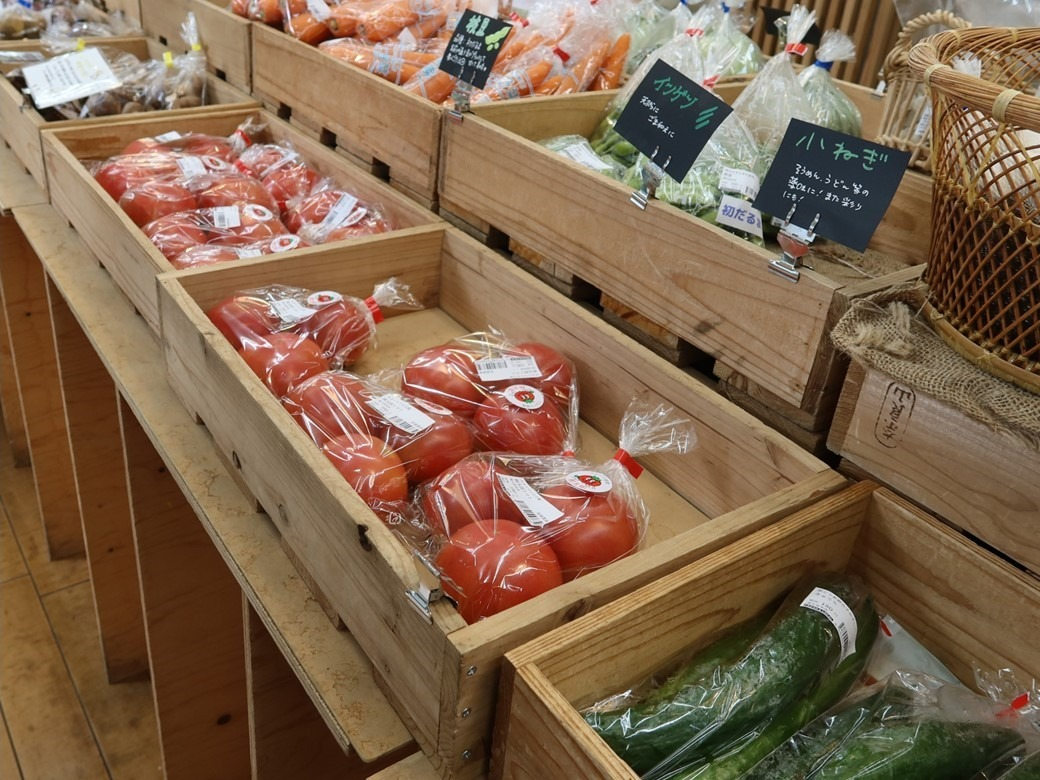 奈良山園のマルシェで販売されている野菜