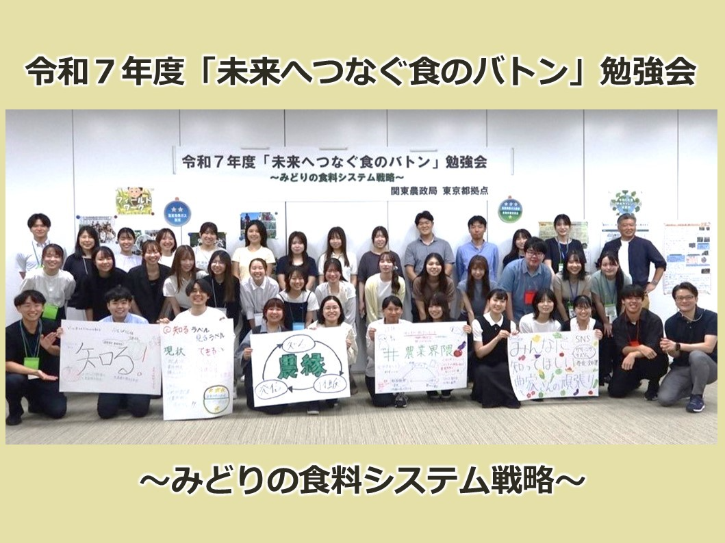 「未来へつなぐ食のバトン」勉強会の全体写真