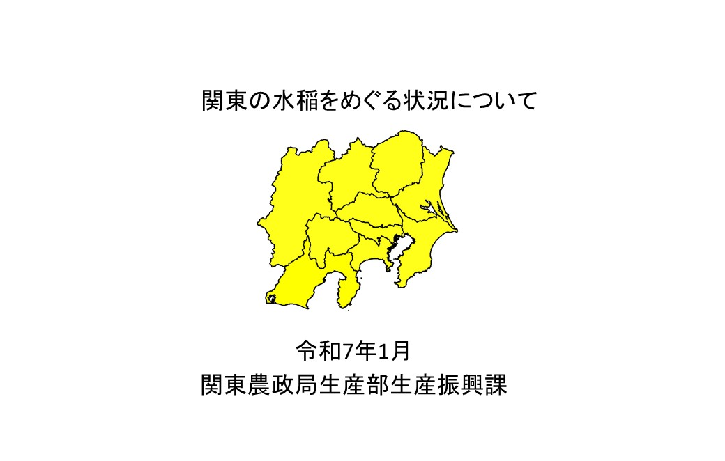 関東の水稲をめぐる状況サムネイル