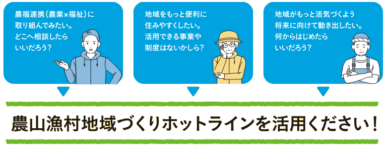 農山漁村地域づくりホットライン２