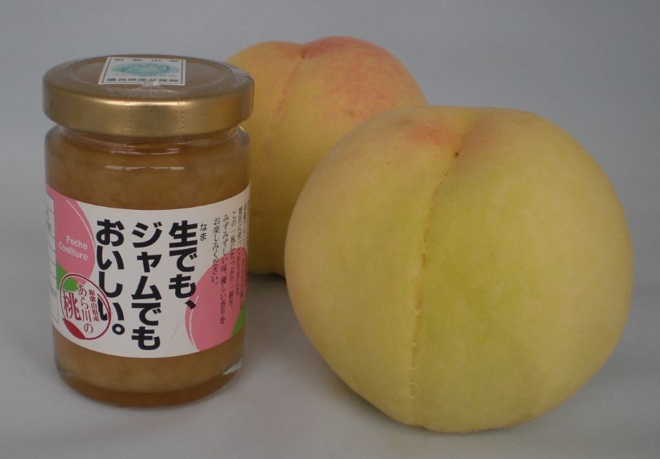 桃りゃんせ夢工房(主力商品、風味豊かな桃ジャム)