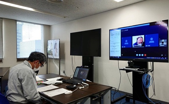 ウェブ会議の様子