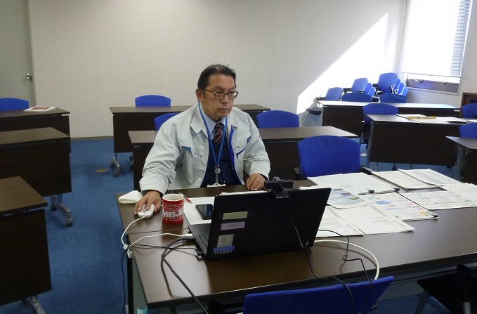 ウェブ会議の様子