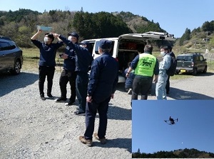 ドローンによる狩猟の取組