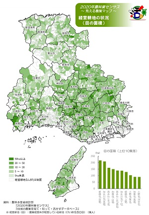 経営耕地の状況（田の面積）