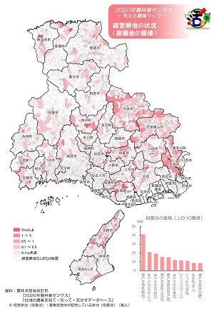 経営耕地の状況（樹園地の面積）