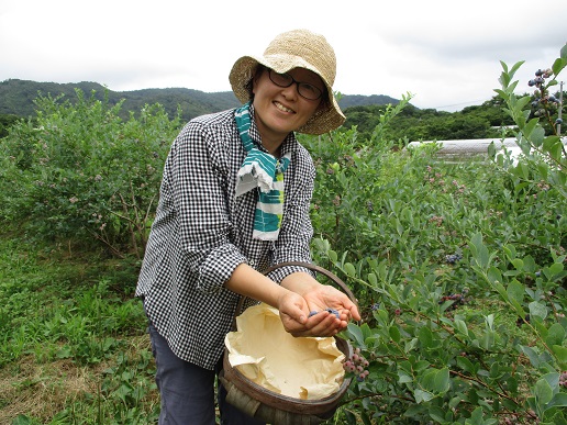 ブルーベリー栽培等に取り組むファームガーデン空詩土(ソラシド)ジャム工房の野村 加奈子さん