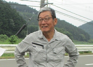 南丹市日吉町で壬生菜の生産をされている谷口 成生さん