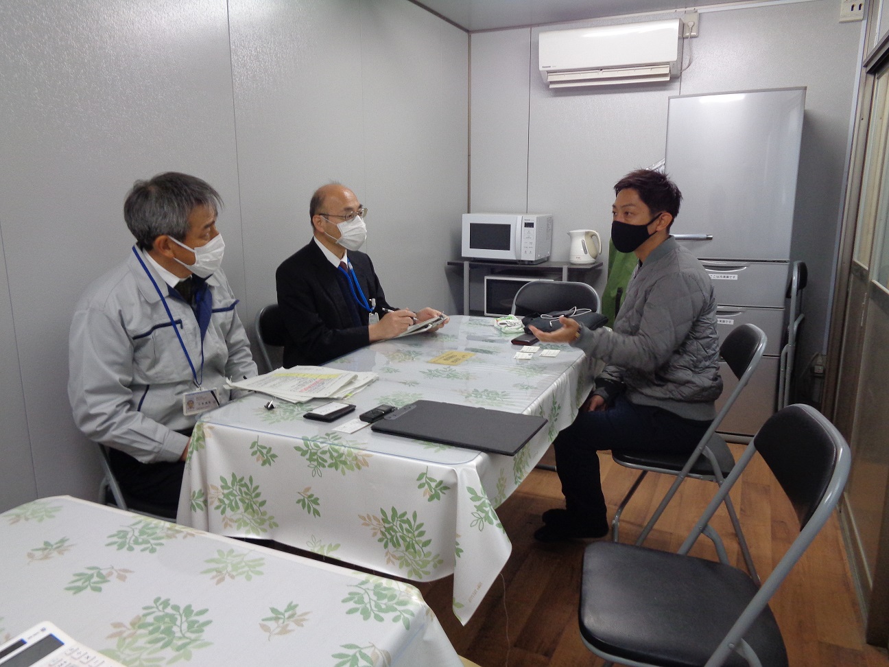 意見交換の様子（渋谷農園）