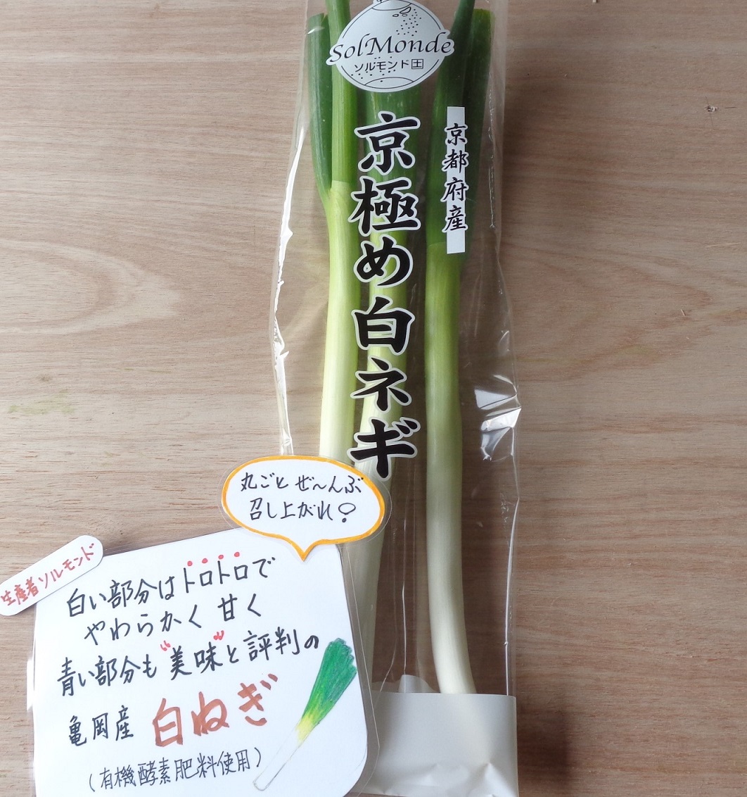 丹精込めて作られた白ねぎ