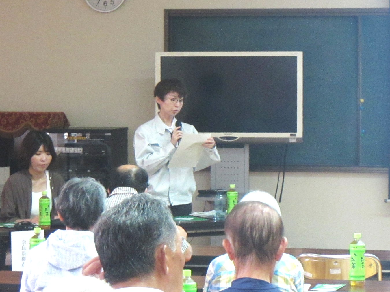 農産物直売所「新沢千塚ふれあいの里」の講習会に出席しました（橿原市）
