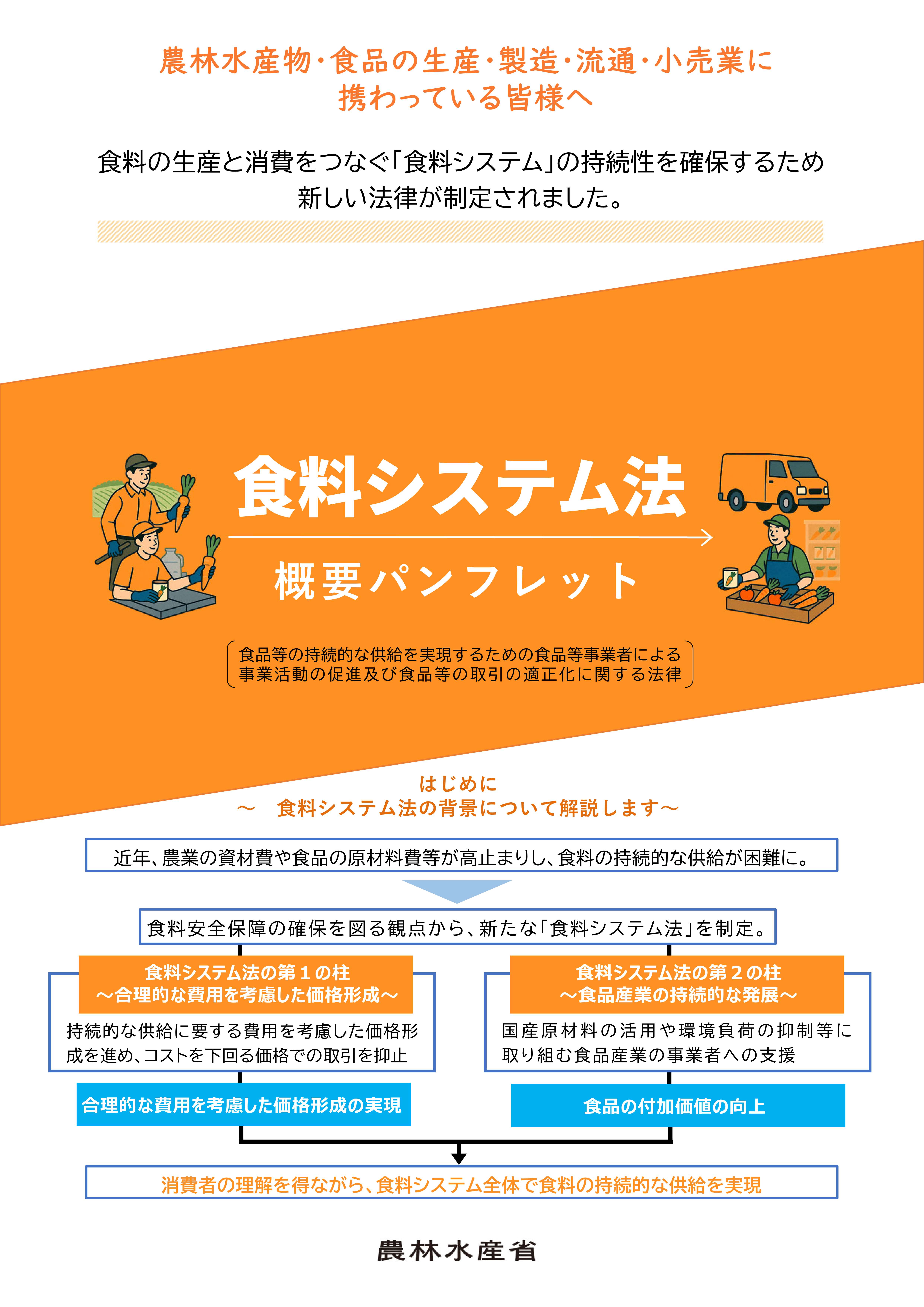 食料システム法パンフレット