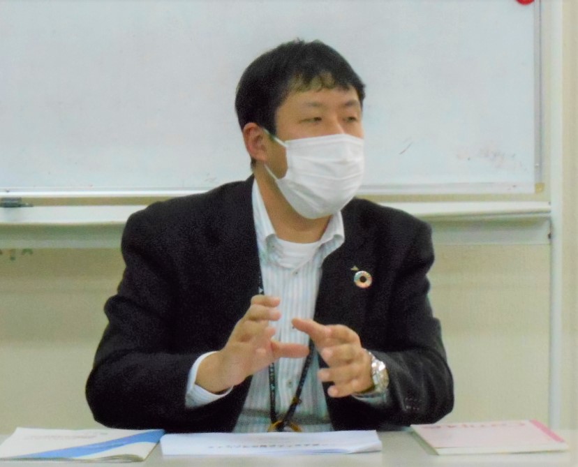 説明するＪＡ滋賀中央会松井氏