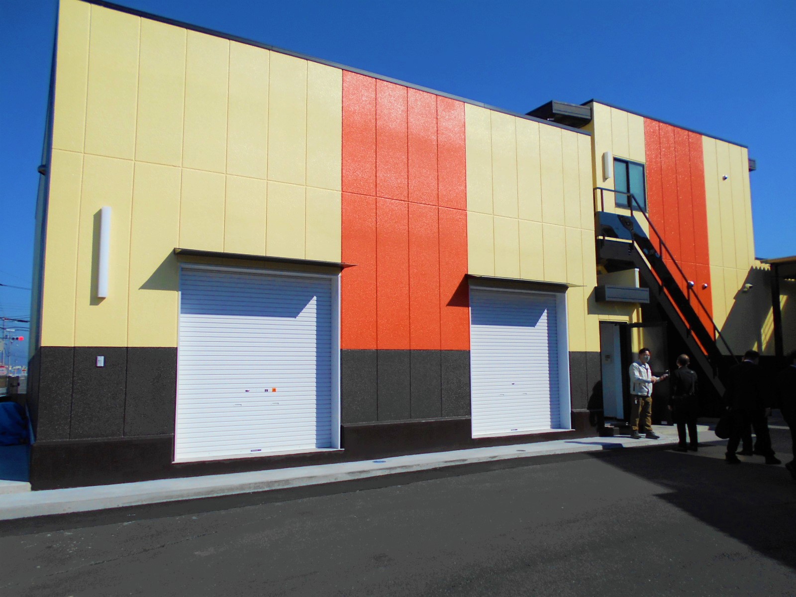 新たに建設された加工施設