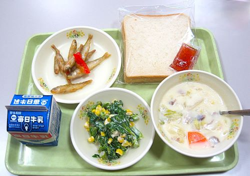 パール野菜を使用した給食