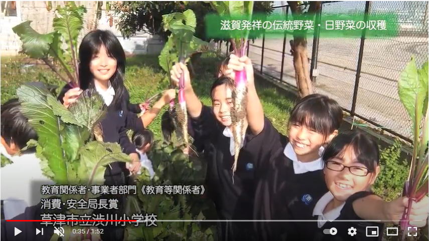 滋賀発祥の伝統野菜「日野菜」を栽培し収穫
